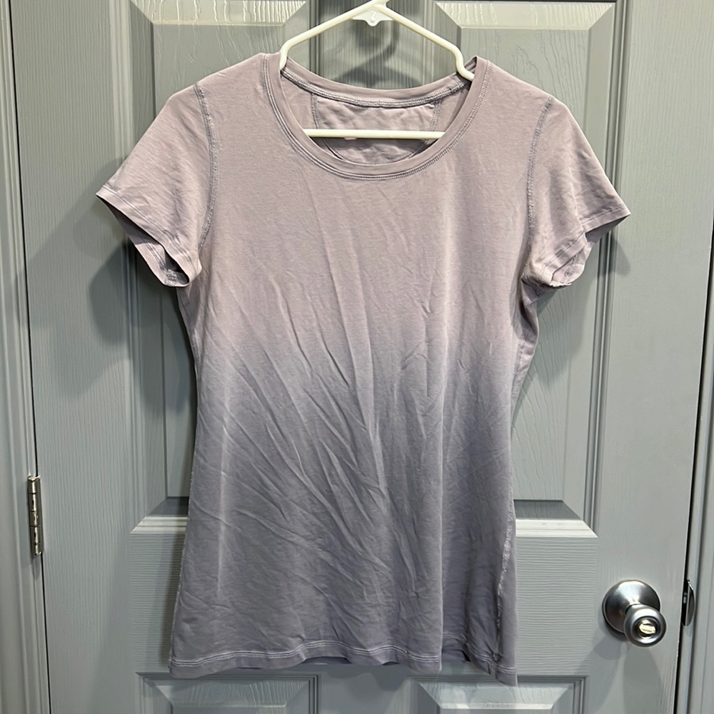 Lululemon Purple Crew Neck Ombré SS Tee - Size 6